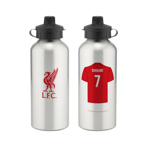 Personalised Liverpool FC Aluminium Water Bottle.