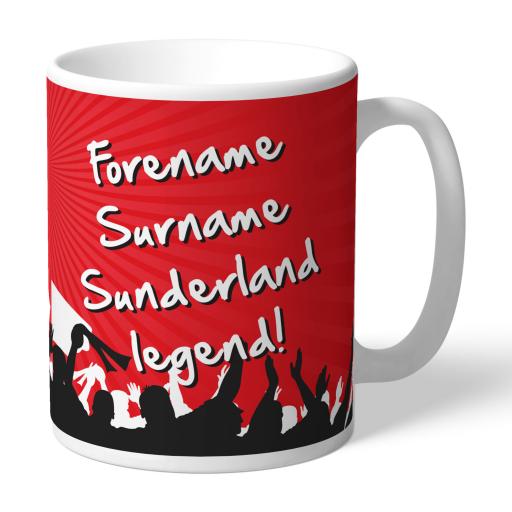 Personalised Sunderland AFC Legend Mug.