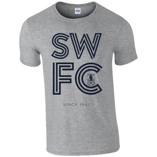 Personalised Sheffield Wednesday FC Stripe T-Shirt.
