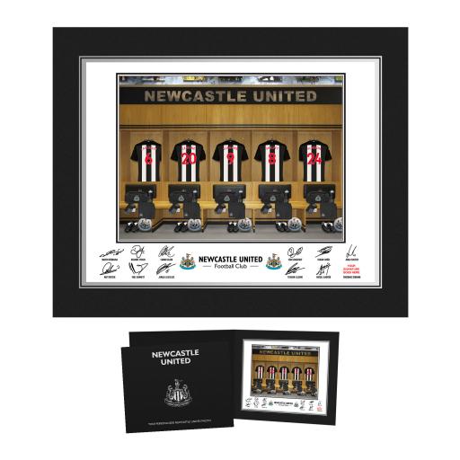 Personalised Newcastle United FC Dressing Room Photo Folder.