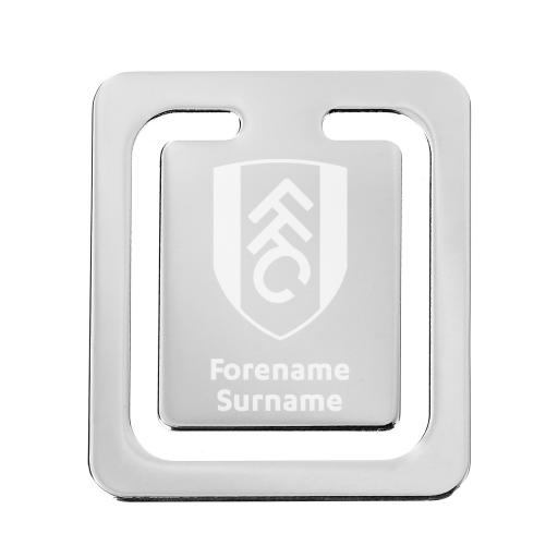 Personalised Fulham FC Crest Bookmark.