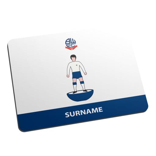 Personalised Bolton Wanderers Player Figure Mouse Mat.