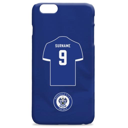 Personalised Rochdale AFC Shirt Hard Back Phone Case.
