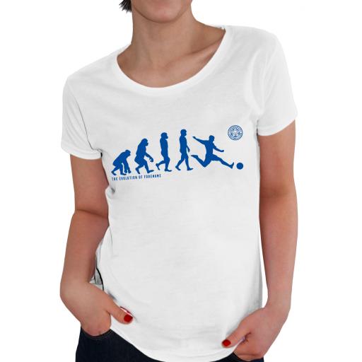 Personalised Leicester City FC Evolution Ladies T-Shirt.