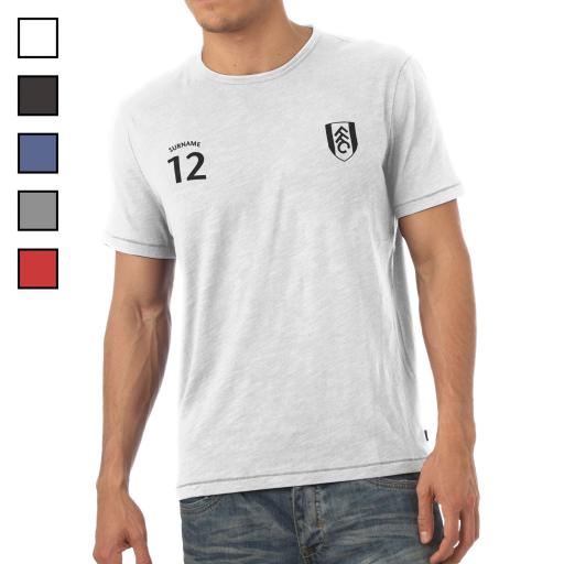 Personalised Fulham FC Mens Sports T-Shirt.