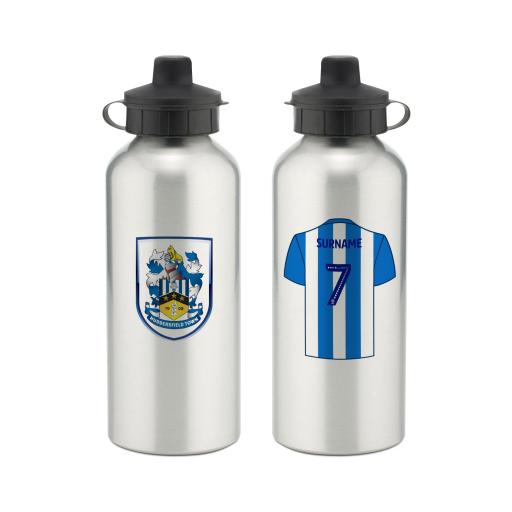 Personalised Huddersfield Town Aluminium Water Bottle.