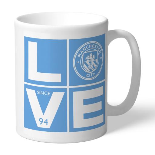 Personalised Manchester City FC Love Mug.