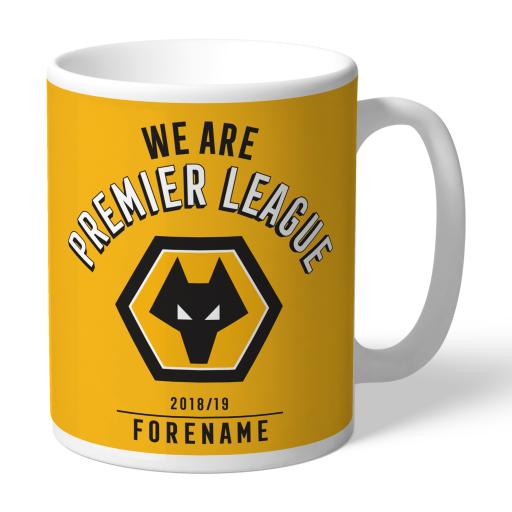 Personalised Wolves We Are Premier League Mug.