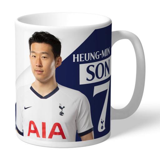 Personalised Tottenham Hotspur Son Autograph Mug.
