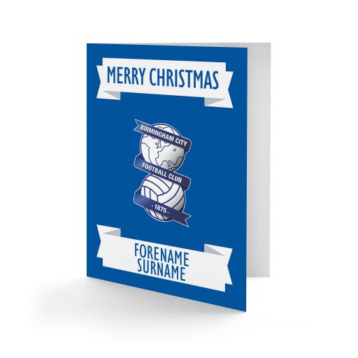 Birmingham City FC Crest Christmas Card