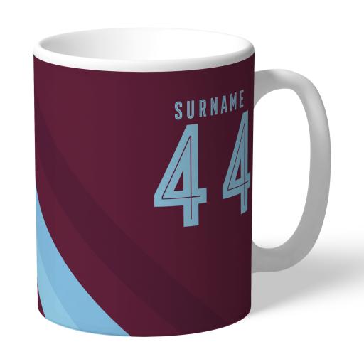 Personalised Burnley FC Stripe Mug.