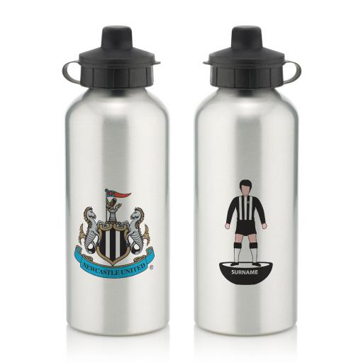 Personalised Newcastle United FC Player Figure Water Bottle.