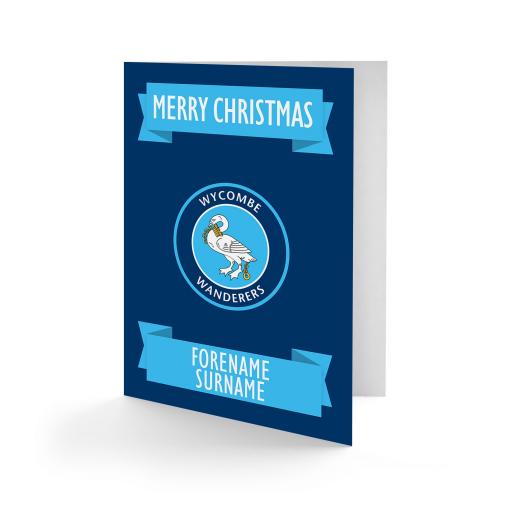 Wycombe Wanderers Crest Christmas Card