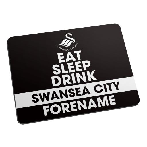 Swansea City AFC Eat Sleep Drink Mouse Mat