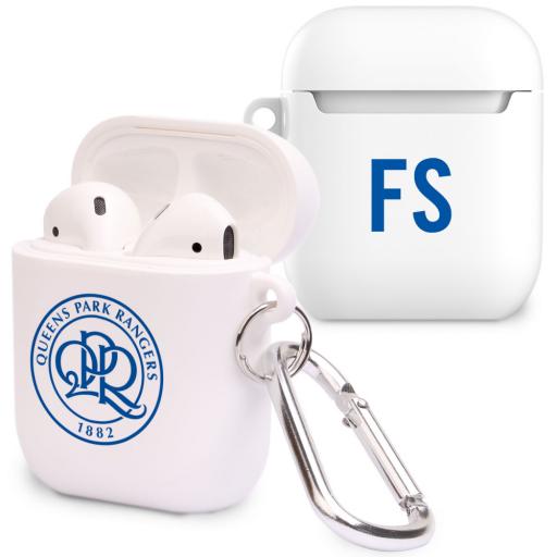 Personalised Queens Park Rangers FC Initials Airpod Case.