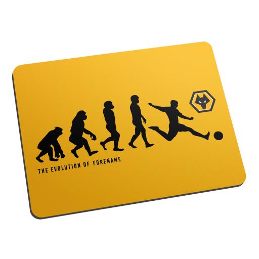 Personalised Wolverhampton Wanderers FC Evolution Mouse Mat.