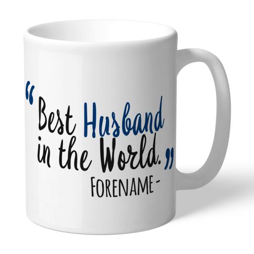 Personalised Bolton Wanderers Best Husband In The World Mug.