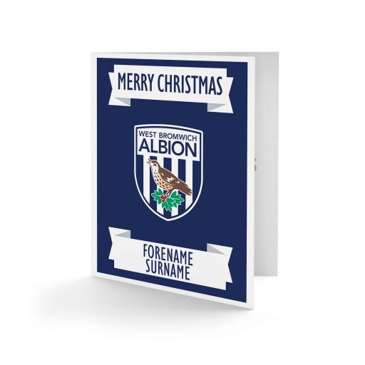 West Bromwich Albion FC Crest Christmas Card