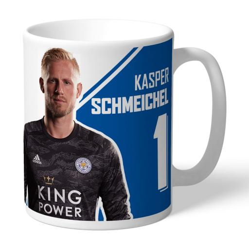 Personalised Leicester City FC Schmeichel Autograph Mug.