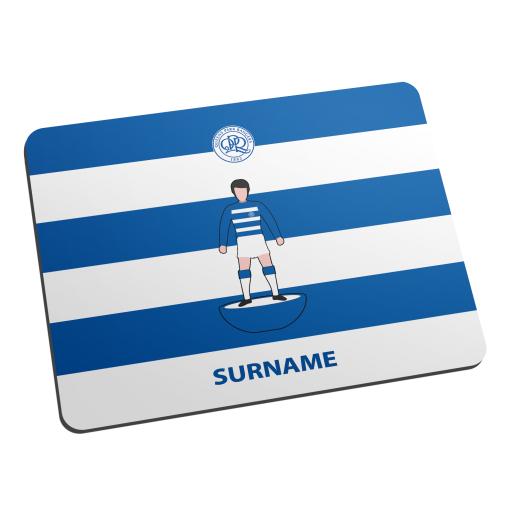 Personalised Queens Park Rangers FC Player Figure Mouse Mat.