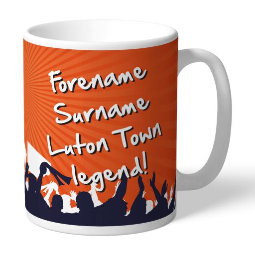 Personalised Luton Town FC Legend Mug.
