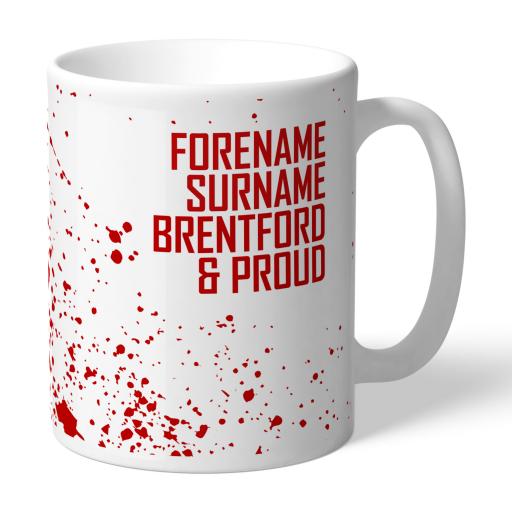 Personalised Brentford FC Proud Mug.