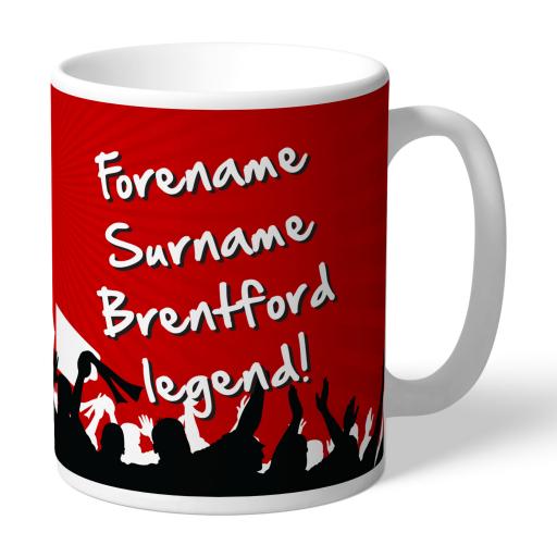 Personalised Brentford FC Legend Mug.