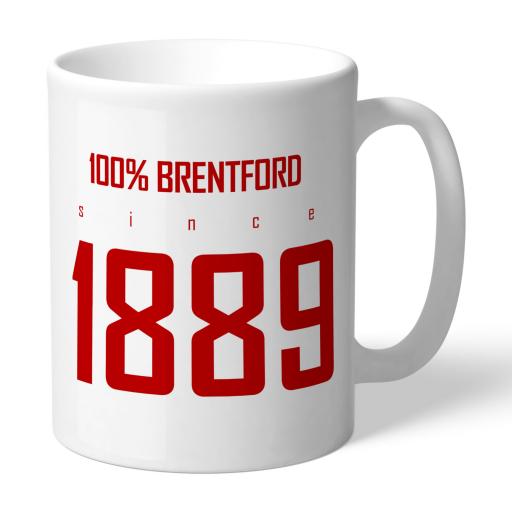 Personalised Brentford FC 100 Percent Mug.