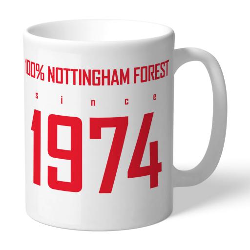 Personalised Nottingham Forest FC 100 Percent Mug.