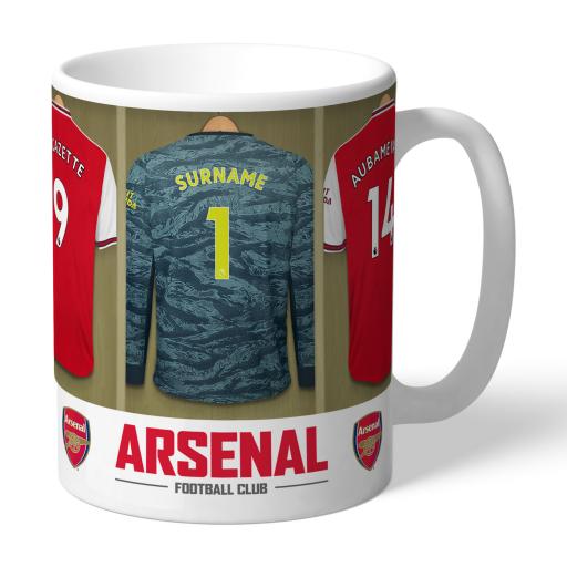 Personalised Arsenal FC Goalkeeper Dressing Room Mug.