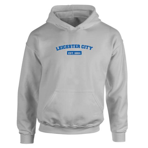 Personalised Leicester City FC Varsity Established Hoodie.