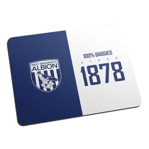 Personalised West Bromwich Albion FC 100 Percent Mouse Mat.