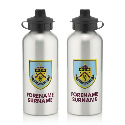 Personalised Burnley FC Bold Crest Water Bottle.