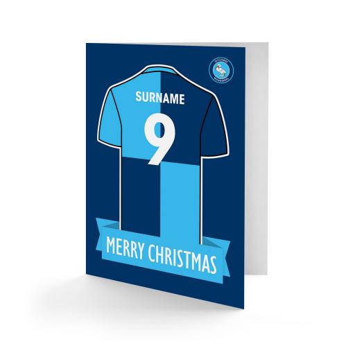 Wycombe Wanderers Shirt Christmas Card