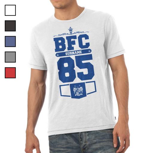 Personalised Bury FC Mens Club T-Shirt.