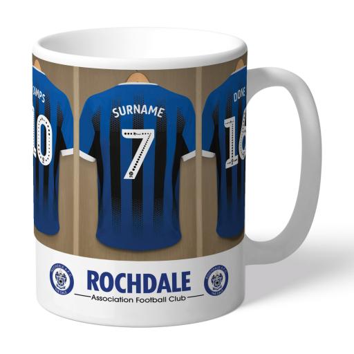 Personalised Rochdale AFC Dressing Room Mug.