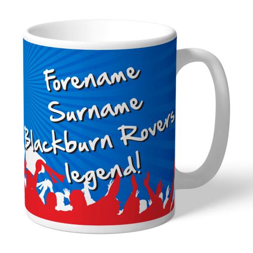 Personalised Blackburn Rovers FC Legend Mug.