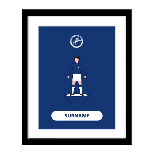 Personalised Millwall Player Figure Print.