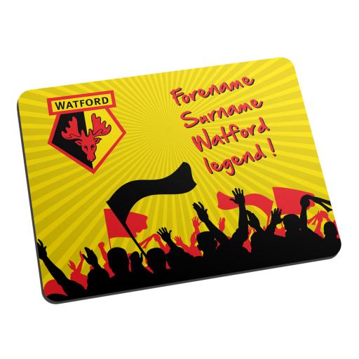 Personalised Watford FC Legend Mouse Mat.
