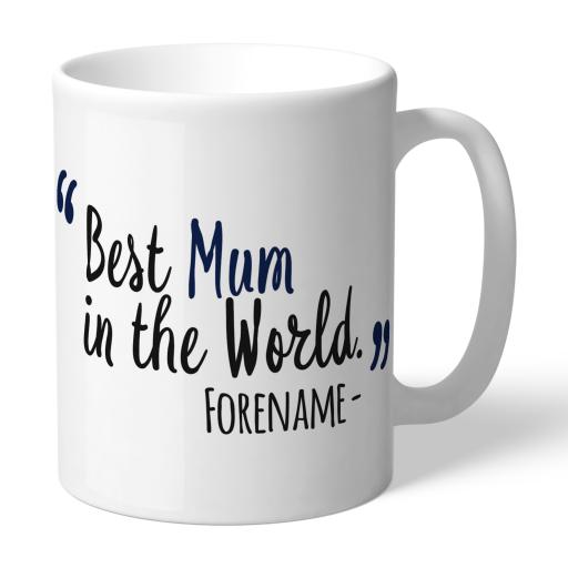 Personalised Tottenham Hotspur Best Mum In The World Mug.
