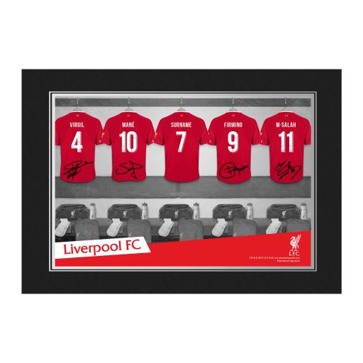 Personalised Liverpool FC 9x6 Dressing Room Photo Folder.
