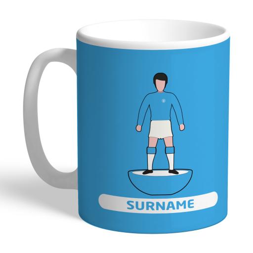 Personalised Manchester City FC Player Figure Mug.