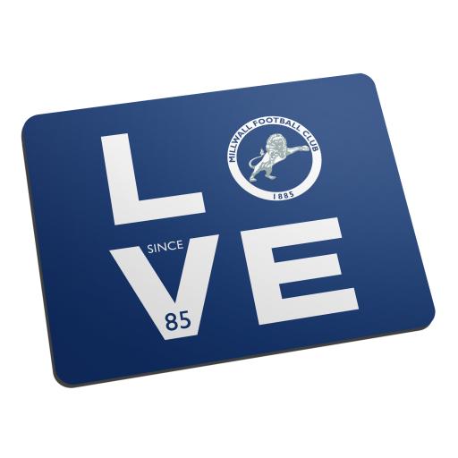 Personalised Millwall Love Mouse Mat.