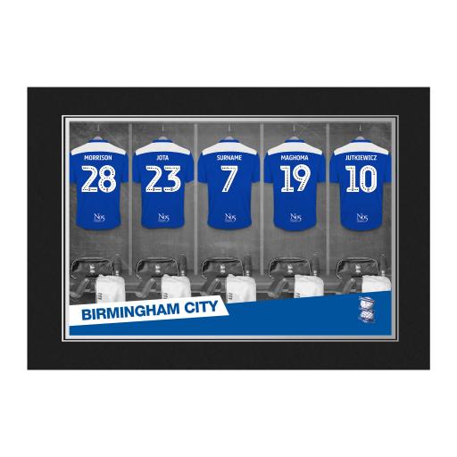 Personalised Birmingham City FC 9x6 Dressing Room Photo Folder.