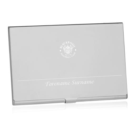 Personalised Blackpool FC Executive Business Card Holder.