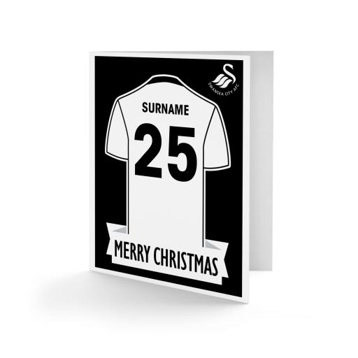 Swansea City AFC Shirt Christmas Card