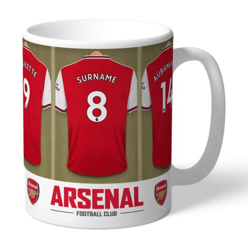 Personalised Arsenal FC Dressing Room Mug.