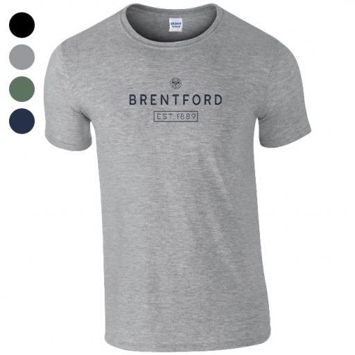 Personalised Brentford FC Minimal T-Shirt.