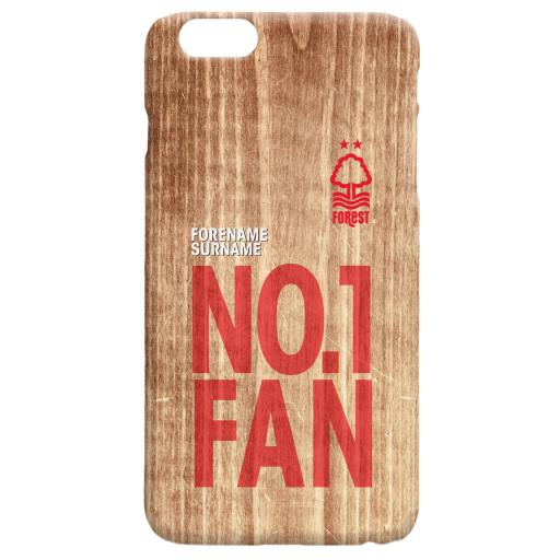 Personalised Nottingham Forest FC No 1 Fan Hard Back Phone Case.