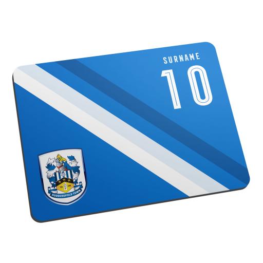 Personalised Huddersfield Town Stripe Mouse Mat.